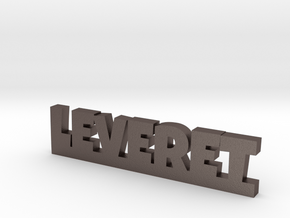 LEVERET Lucky in Polished Bronzed Silver Steel