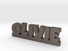 OLIVIE Lucky in Polished Bronzed Silver Steel