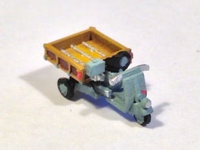 N Scale 1948 Piaggio Ape w/ Open Bed in Smooth Fine Detail Plastic
