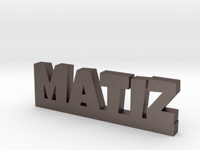 MATIZ Lucky in Polished Bronzed Silver Steel