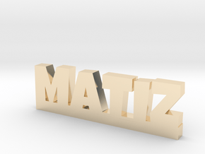 MATIZ Lucky in 14k Gold Plated Brass