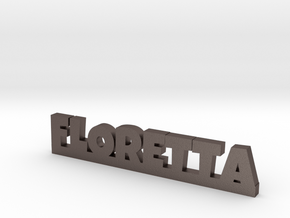 FLORETTA Lucky in Polished Bronzed Silver Steel
