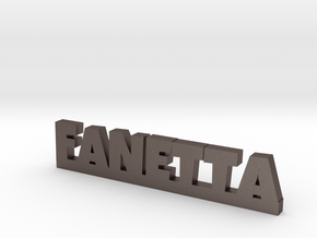 FANETTA Lucky in Polished Bronzed Silver Steel