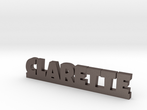 CLARETTE Lucky in Polished Bronzed Silver Steel