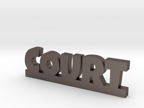 COURT Lucky in Polished Bronzed Silver Steel