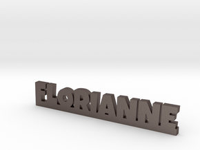 FLORIANNE Lucky in Polished Bronzed Silver Steel