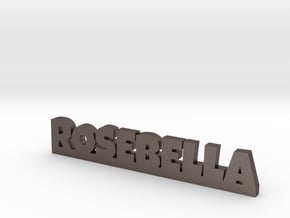 ROSEBELLA Lucky in Polished Bronzed Silver Steel