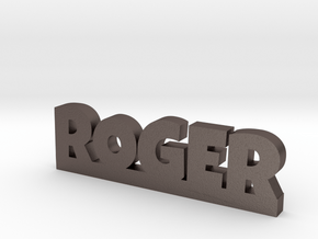ROGER Lucky in Polished Bronzed Silver Steel