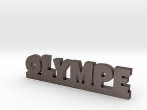 OLYMPE Lucky in Polished Bronzed Silver Steel