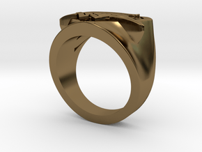 Wedding Ring US7.5 in Polished Bronze