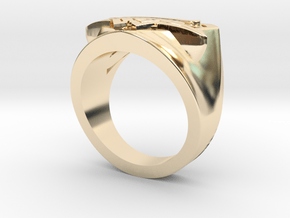 Wedding Ring US7.5 in 14k Gold Plated Brass