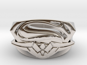 Wedding Ring Size 9.5 in Rhodium Plated Brass
