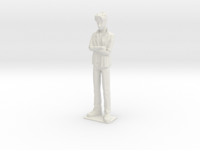 1/24 Modern Outfit Spectator Standing in White Natural Versatile Plastic