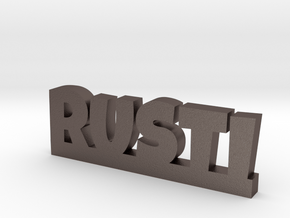 RUSTI Lucky in Polished Bronzed Silver Steel