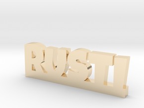 RUSTI Lucky in 14k Gold Plated Brass