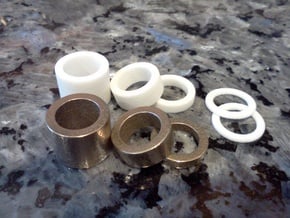 Piston Weights in Polished Bronzed Silver Steel