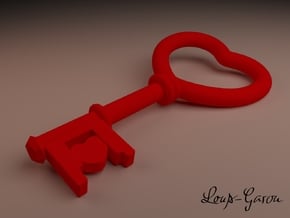 The key to my heart in Red Processed Versatile Plastic