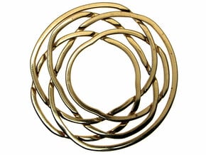 WOW5 Coaster Metal in Polished Bronze (Interlocking Parts)