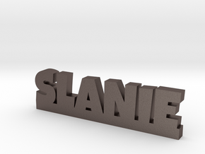 SLANIE Lucky in Polished Bronzed Silver Steel