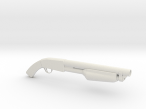 Shotgun in White Natural Versatile Plastic