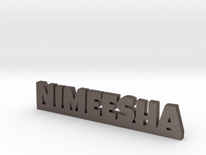 NIMEESHA Lucky in Polished Bronzed Silver Steel