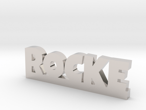 ROCKE Lucky in Rhodium Plated Brass
