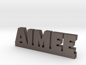 AIMEE Lucky in Polished Bronzed Silver Steel