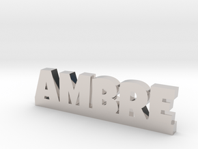 AMBRE Lucky in Rhodium Plated Brass
