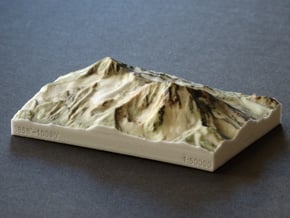 North and Middle Sister, Oregon, USA, 1:50000 in Full Color Sandstone