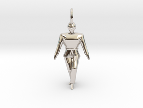 Pendant - Taebaek in Rhodium Plated Brass