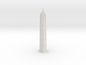Jin Mao Tower (1:2000) in White Natural Versatile Plastic