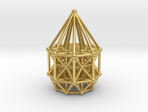 Tesseract Matrix Stargate in Polished Brass