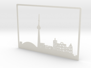 Toronto Skyline - 8 X 11.5 (L) in White Natural Versatile Plastic