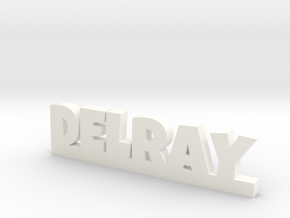 DELRAY Lucky in White Processed Versatile Plastic