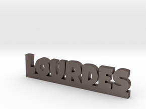 LOURDES Lucky in Polished Bronzed Silver Steel