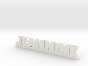 JEANNINE Lucky in White Processed Versatile Plastic