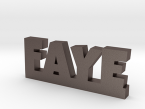 FAYE Lucky in Polished Bronzed Silver Steel