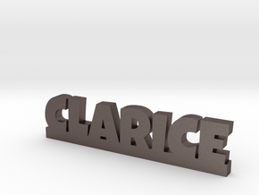 CLARICE Lucky in Polished Bronzed Silver Steel