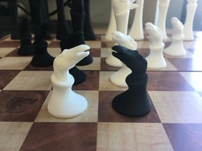(Chess) Ouranosaurus Pawn in White Natural Versatile Plastic
