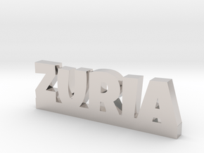 ZURIA Lucky in Rhodium Plated Brass