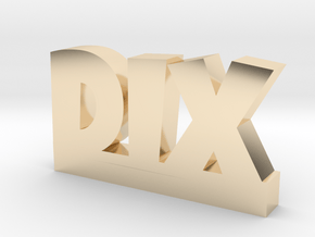 DIX Lucky in 14k Gold Plated Brass