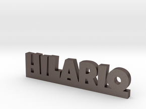 HILARIO Lucky in Polished Bronzed Silver Steel