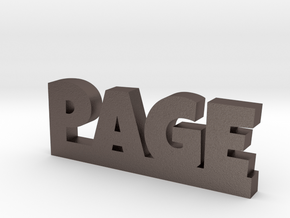 PAGE Lucky in Polished Bronzed Silver Steel