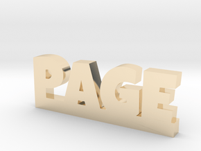 PAGE Lucky in 14k Gold Plated Brass