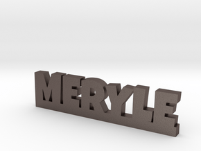 MERYLE Lucky in Polished Bronzed Silver Steel