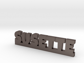 SUSETTE Lucky in Polished Bronzed Silver Steel