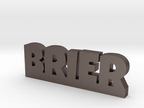 BRIER Lucky in Polished Bronzed Silver Steel