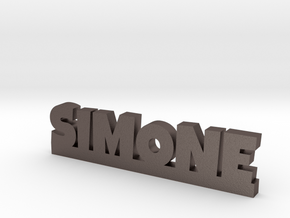 SIMONE Lucky in Polished Bronzed Silver Steel