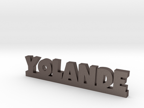 YOLANDE Lucky in Polished Bronzed Silver Steel