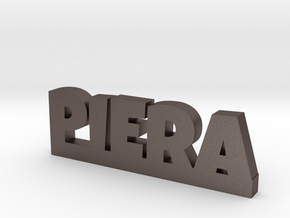 PIERA Lucky in Polished Bronzed Silver Steel